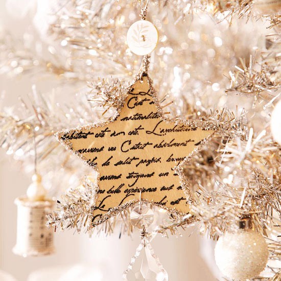 prívesok na vianočný stromček rukopis písmo papier hviezda trblietky stromový prívesok rukopis písmo papier hviezda trblietky