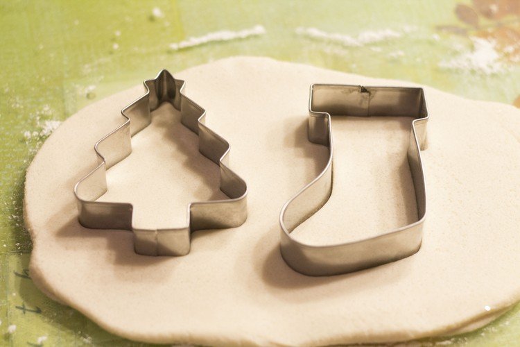 Formičky na slané cesto vykrajujeme Tinker vianočné ozdoby deti-slané cesto-vianočné vykrajovače