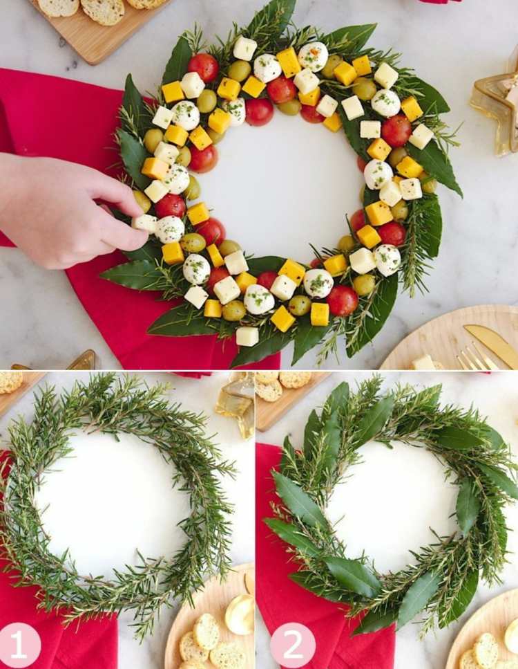 Recepty na vianočný bufet - návod na vianočný veniec k jedlu