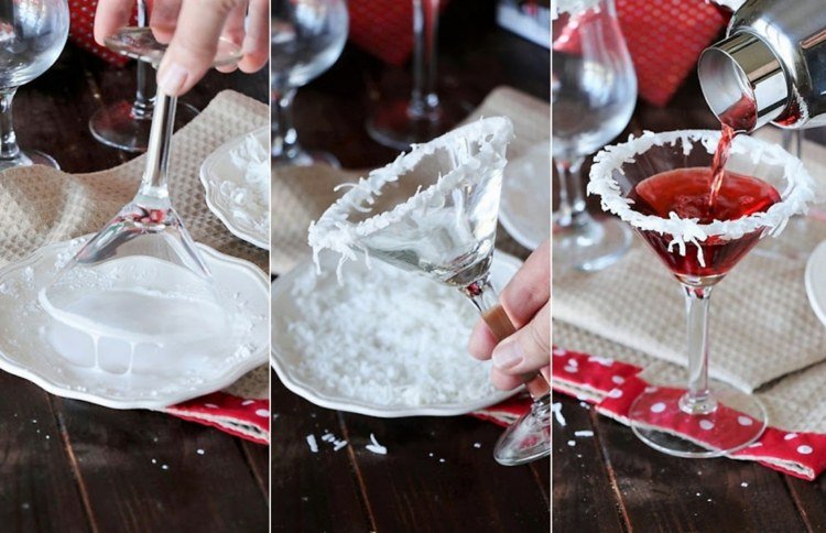 Podávajte alkoholický kokteil s rumom a kokosom