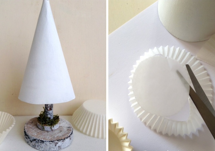 Vyrobte si kávový filter vianočný stromček vlastnoručne Vyrobte si vianočné ozdoby na stôl