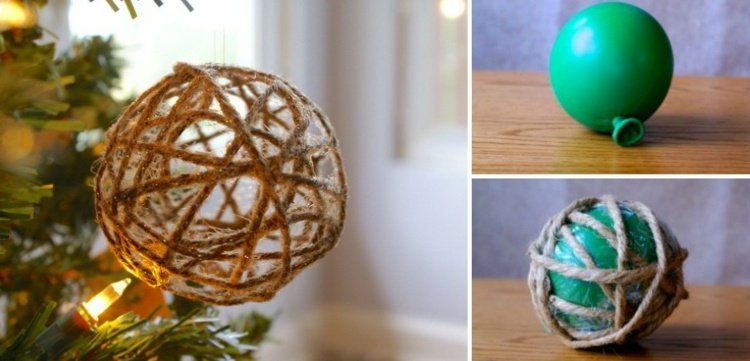 vianočné dekorácie-drotár-vianočný-strom-dekorácie-priadza-balón-trblietky