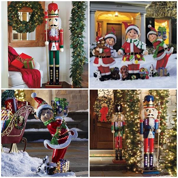 Vonku vianočná ozdoba Luskáčik Elfí Exteriér vianočnej dekorácie Luskáčik Elfí