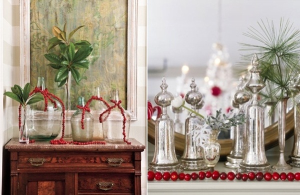 Vianočné dekorácie dom girlandy bobule urobiť sami Bobule nápady na vianočné dekorácie domáce girlandy urobte sami