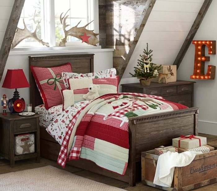 Slávnostne vyzdobte detské izby - malé ozdobné figúrky Ozdobte detskú izbu vianočnými nápadmi dekorácia okna