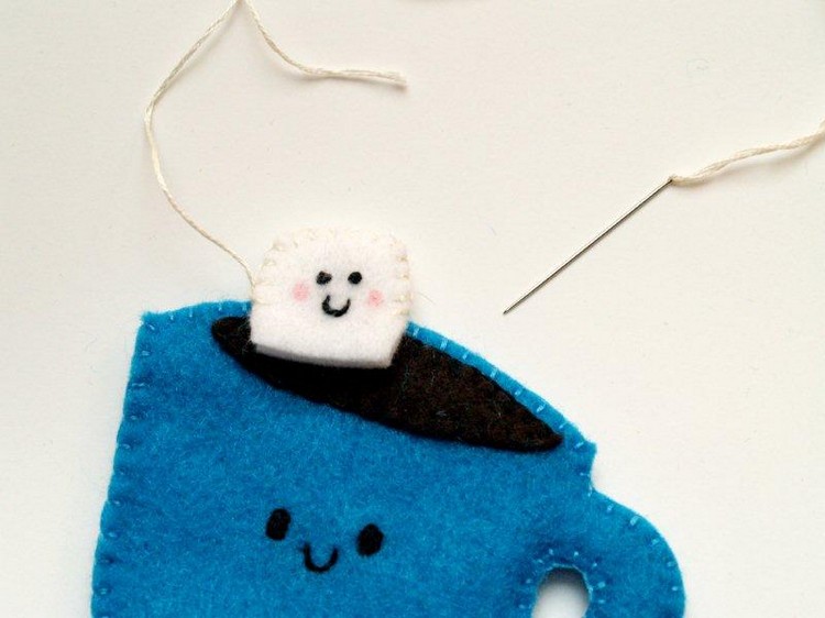 Do pohára prišite kocky cukru vianočné dekorácie-zavrieť-návod-šitie-cukru-kocky-šitie