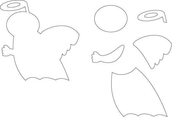 vianočná šablóna zúženého strihu