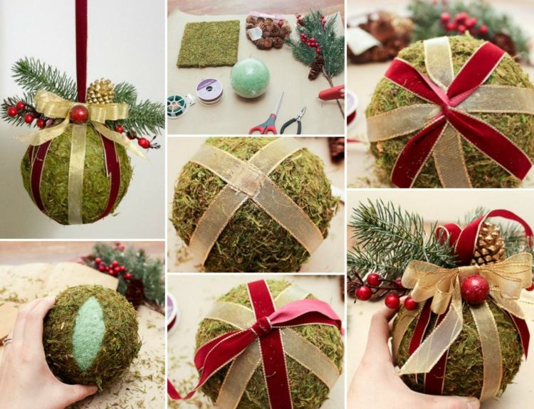 vianočné dekorácie-urob si sám-bozkávacia-gulička-návod-stužky-mach