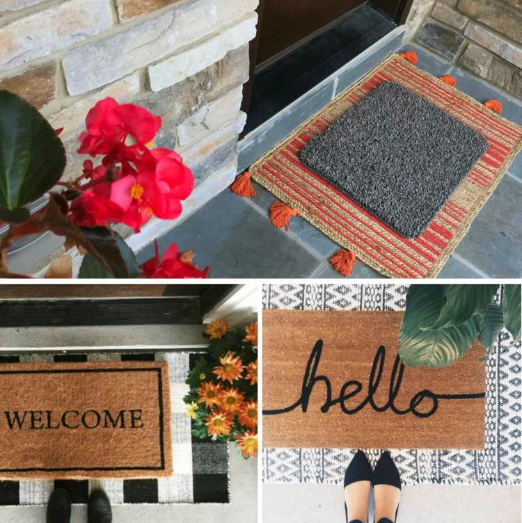 Trendy vianočných dekorácií Nápady na vrstvenie rohoží na dverách