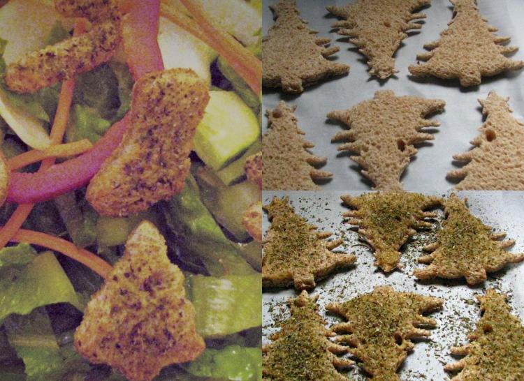 Z chleba vykrajujte tematické krutóny so sušienkovými tvarmi vianočné večere-nápady-jednoduché-menu-crostini-korenie-urobte si sami