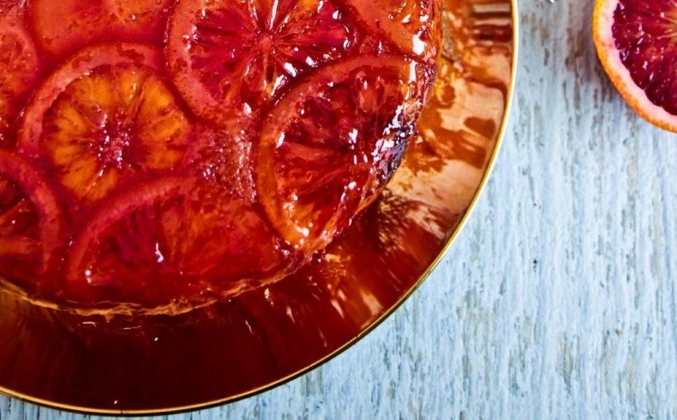 lahodný a ľahký recept na koláč s krvavým pomarančom Nápady na vianočnú večeru -jednoduché-menu-dezert-dezert-krvavý pomarančový tarte