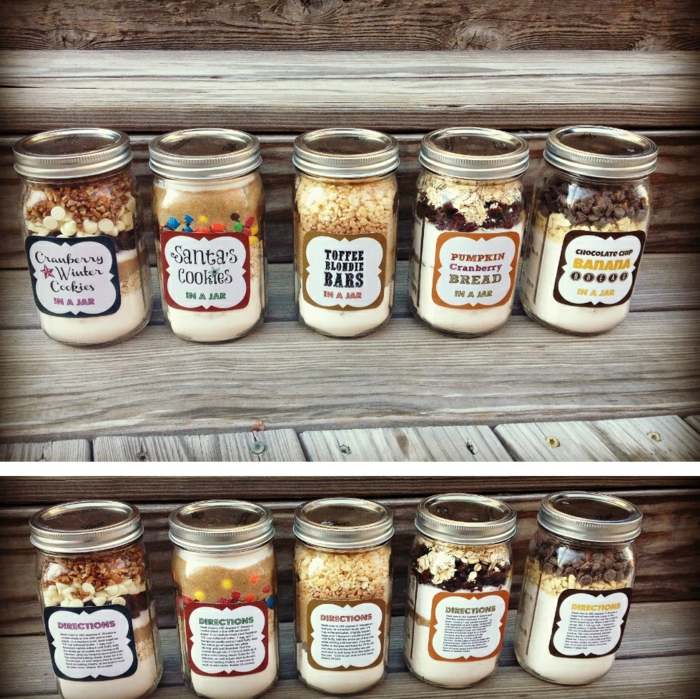 nápad na darček vianočné murárske nádoby recept originálny nápad