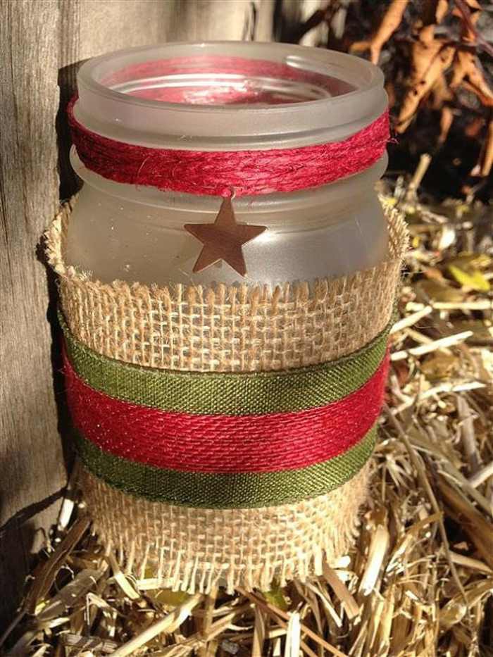 vianočné darčeky drotár svietnik rustikálna hviezda sviečka