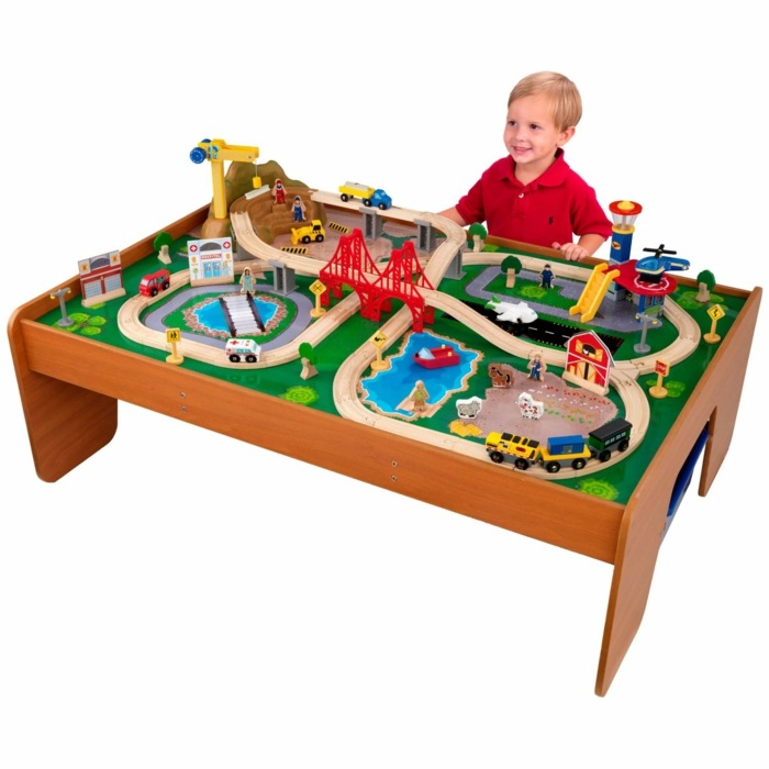 Playhouse-on-table-by-Playmobil-or-Leggoland