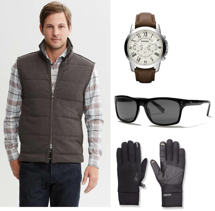 Darčeky pre muža na Vianoce drahé-náramkové hodinky-vesta-alebo-slnečné okuliare