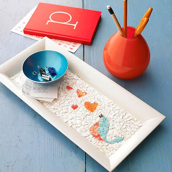 Vianočné darčeky drotárska keramická misa misky na vajíčka mozaikovej farby vyrobte si vlastné vianočné darčeky mozaika z keramickej misky