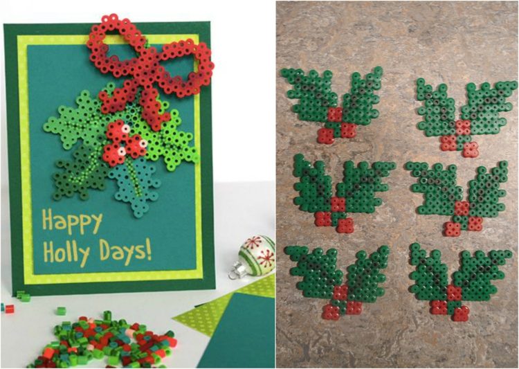 žehlenie korálikov žehlenie vianočných motívov drotár