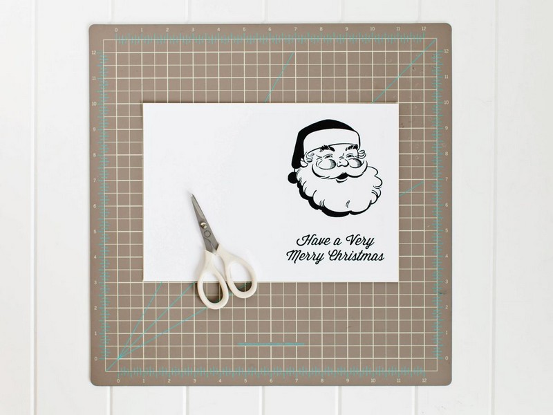Stlačte vianočnú pohľadnicu so Santa Klausom - 1. krok Vianočné pohľadnice-drotár-Santa-Claus-Nápady-Santa-Klaus