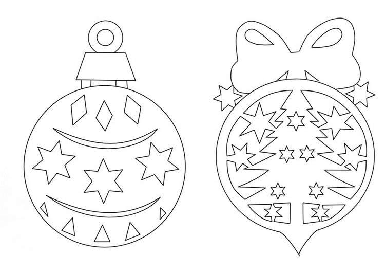 Papierové šablóny na vianočné ozdoby