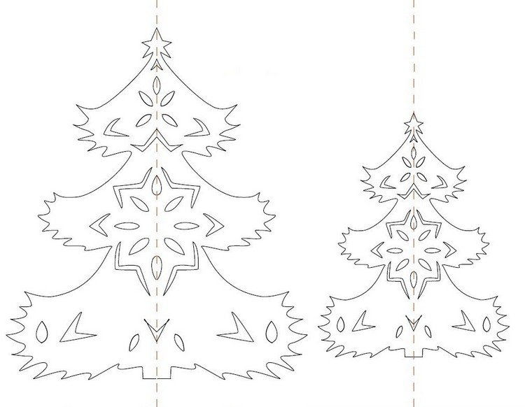 Zadarmo si vytlačte šablónu vianočného stromčeka