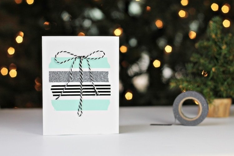 dekorácie vianočného stromčeka vianočná pohľadnica, maskovacia páska