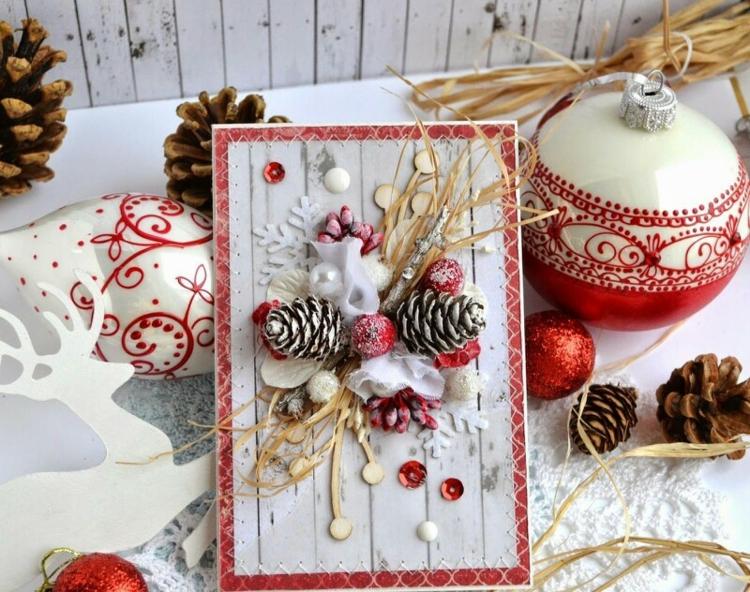 šišky bobule ozdoby blahoželanie k Vianociam