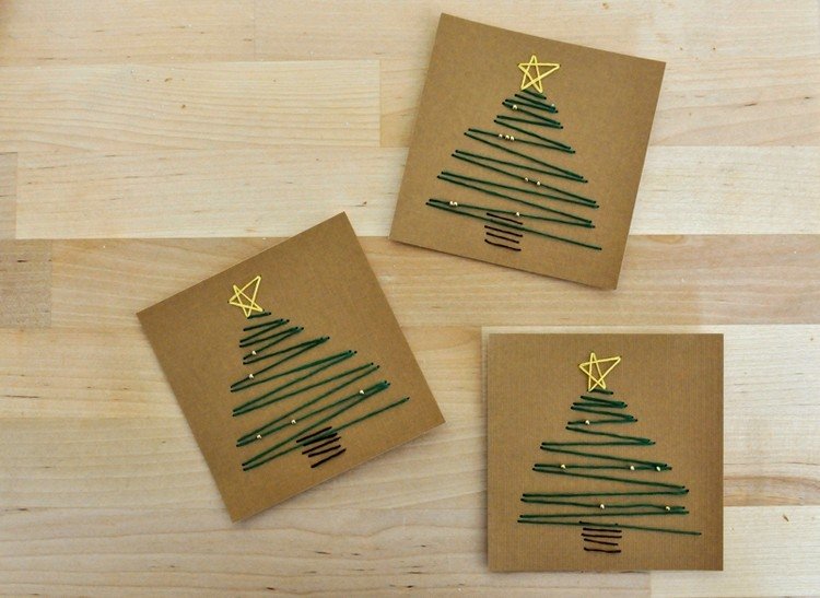 drotár vianočné pohľadnice jedle sami