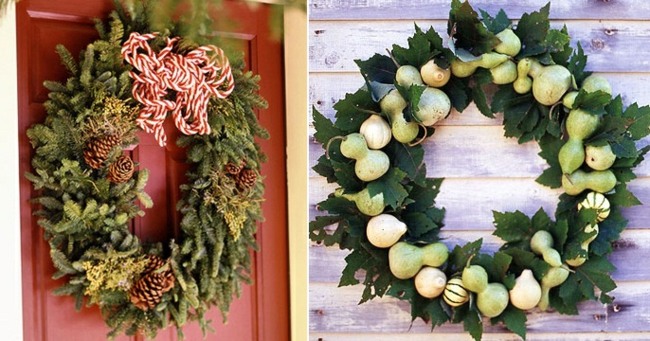 špagátik z mini tekvice z červenej stužky