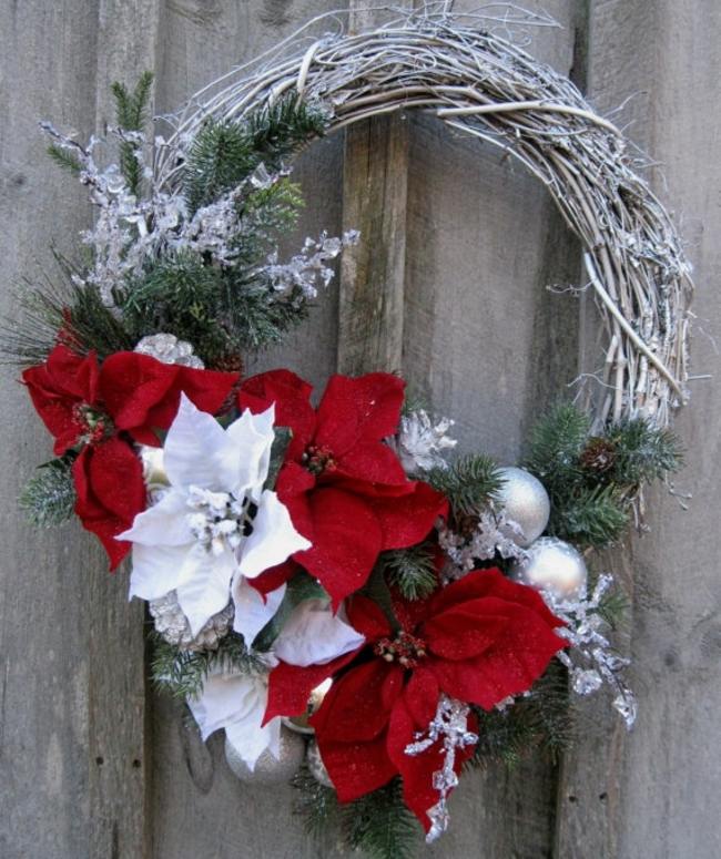 Kvety biele vianočné kvety ples dizajn