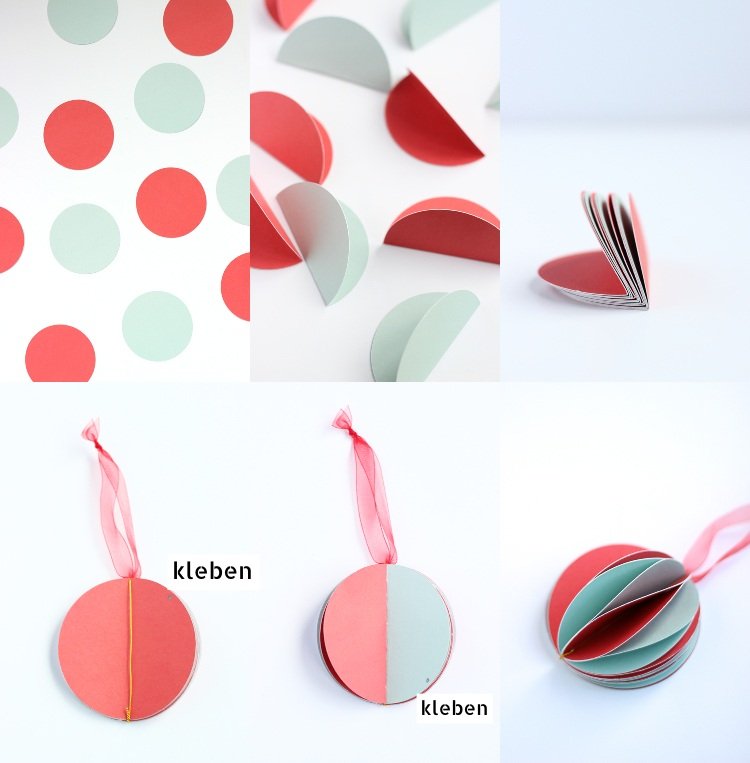 Vyrobte si vlastné papierové vianočné ozdoby, zostavte a prilepte ich Návod na dekoráciu vianočného stromčeka