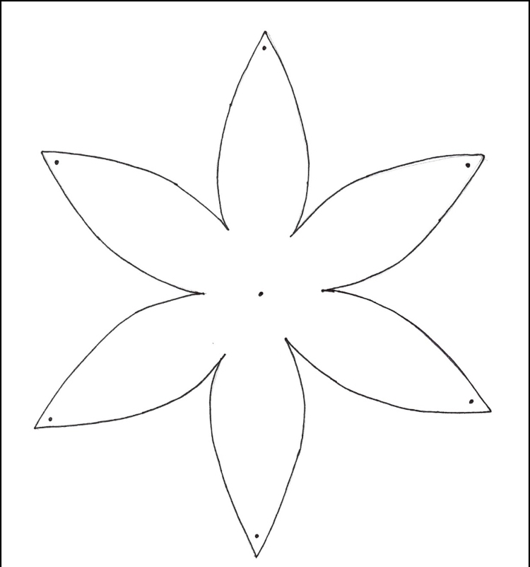 Vytvorte si vlastnú papierovú šablónu vianočných ozdôb na vystrihovanie a skladanie