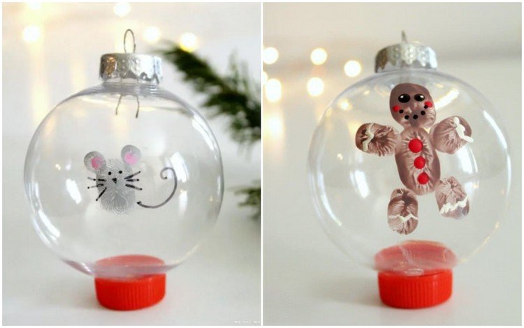 Akrylové loptičky s deťmi zdobia motívy z odtlačkov prstov