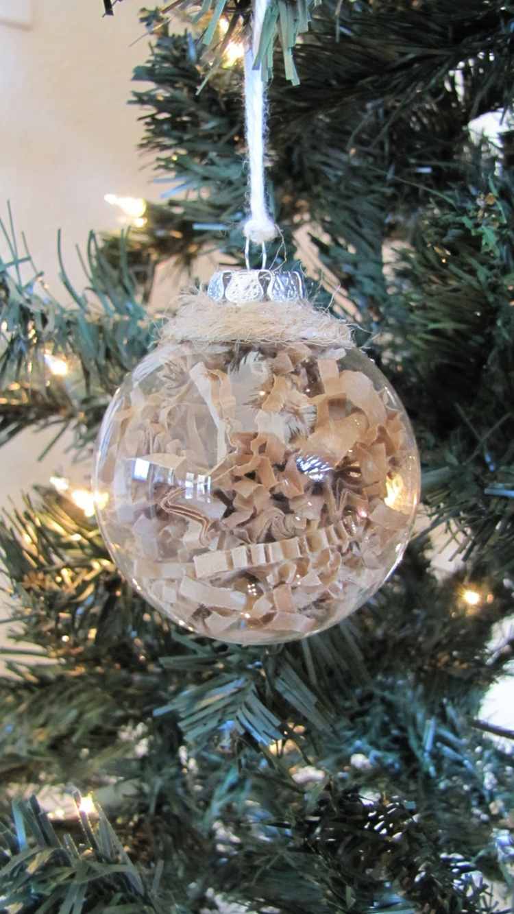 Vianočné gule-výplň-kartón-drvič-veľkonočné hniezdo-náplň-nápad