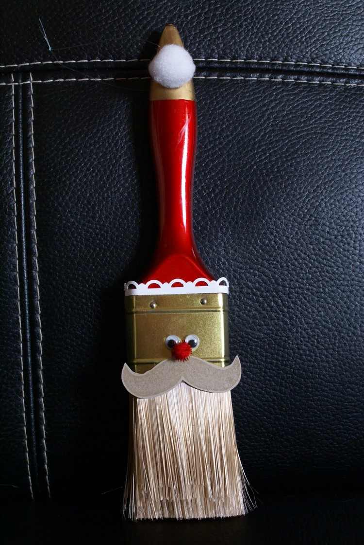 Kreatívne nápady pre deti - navrhujte štetce ako Santa Claus santa-claus-drotár-kreatívne nápady-štetec-nicholas