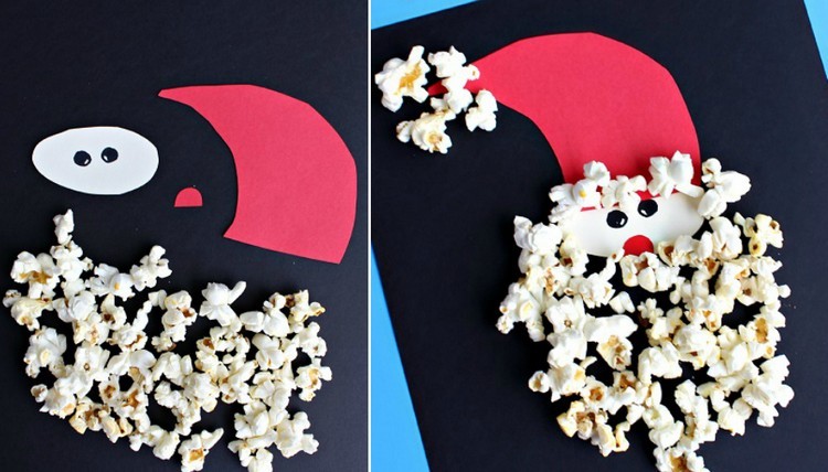 Vyrobte si Santa Clausa z popcornu a stavebného papiera santa-claus-drotkar-s-detmi-jednoducho-pukancovy-stavebny papier