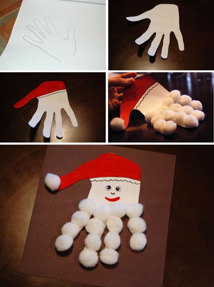 Vyrobte Santa Clausa z papiera odtlačkom ruky santa-claus-tinker-handprint-vystrihnúť-ozdobiť