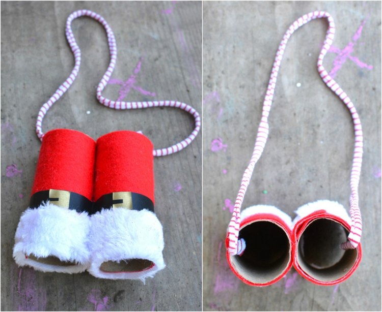 drotárske nápady vianočný ďalekohľad santa claus deti