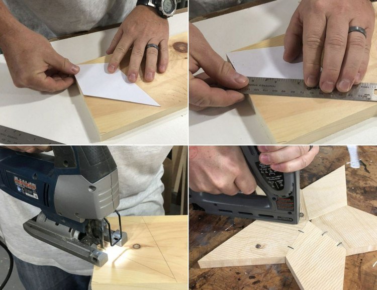 Návod na DIY drevenú vianočnú hviezdu pre začiatočníkov