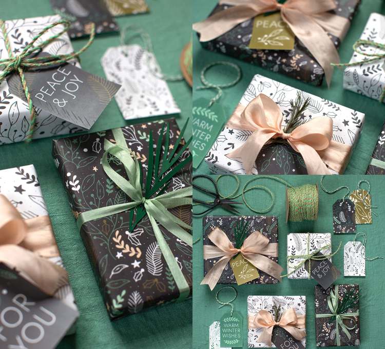 Vianočné balenie Tinker Stampin V papieri s vianočnými motívmi