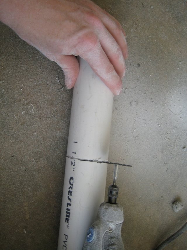 rezané rúrky postaviť stojan na víno ľahký krok 1