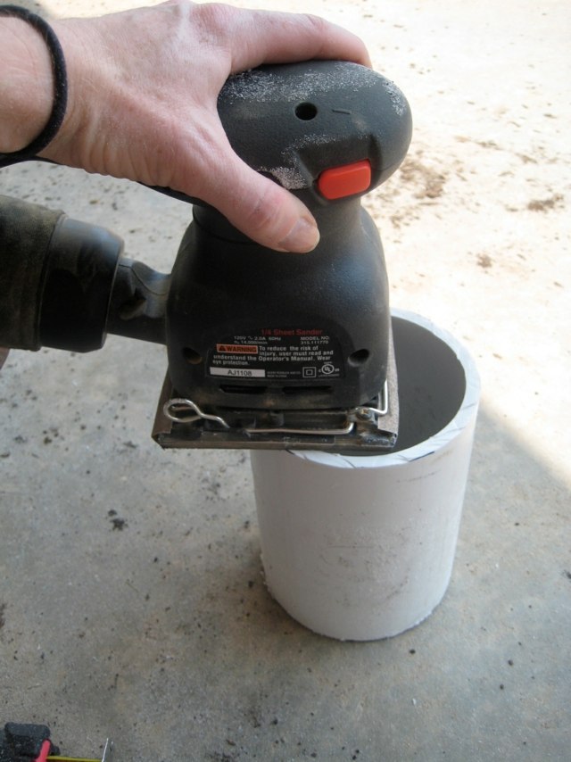 hladké brúsenie PVC rúrky 2