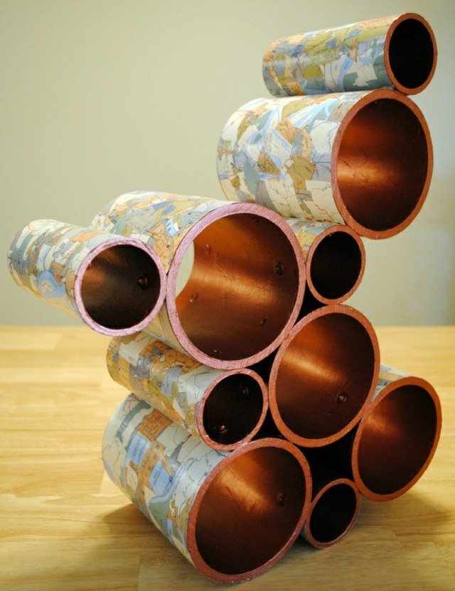 variant pvc stojan na víno bronzový vzor moderný dizajn