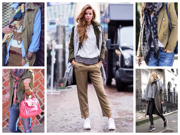 Žena letného typu so svetlou pleťou Skombinujte khaki svetlé farby