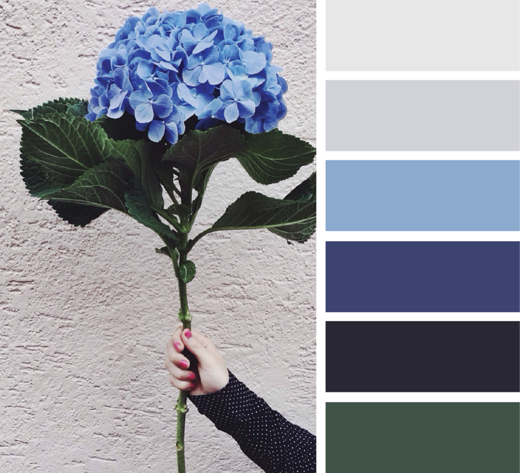 K kaki sa perfektne hodia modré a sivé tóny