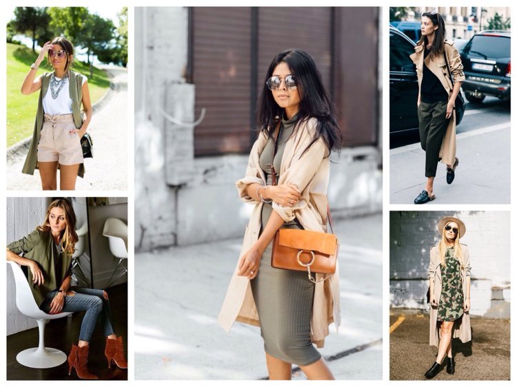 Khaki sa dá krásne kombinovať s béžovou