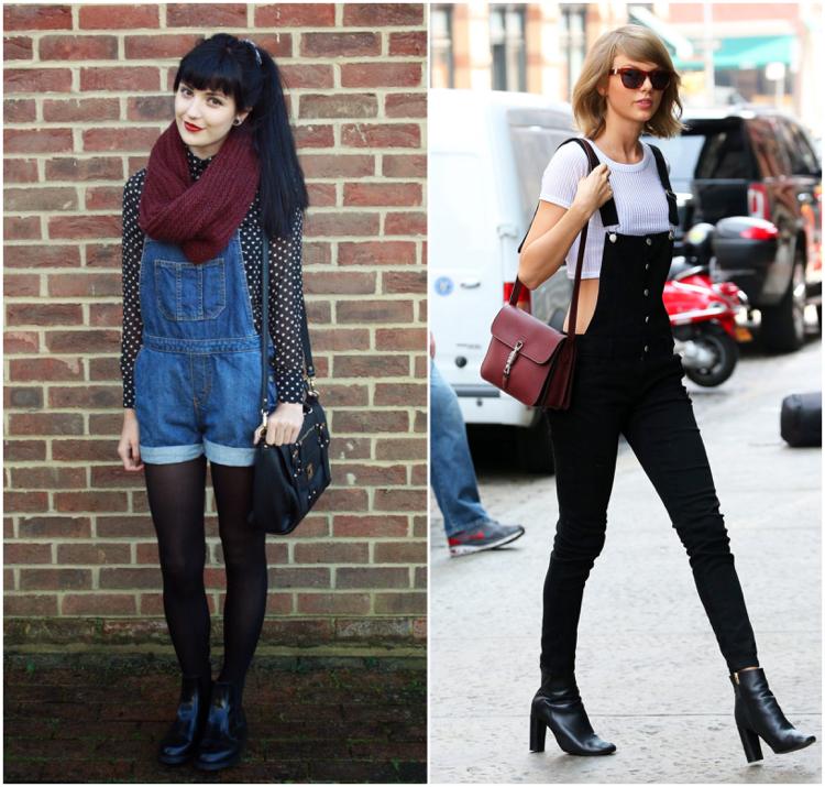 aké topánky nosiť k kombinéze v jesenných oxfordských členkových topánkach