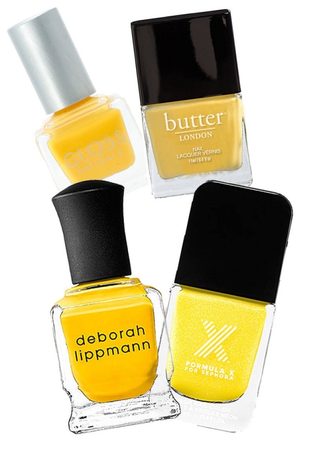 Táto slnečná farba je skvelým doplnkom k letnému oblečeniu slnečno-farby-lak na nechty-nápad-žltá-svetlá