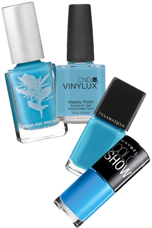 Farba, ktorá je charakteristickým znakom leta modrý-lak-lak-nápad-nuansy-svetlé farby