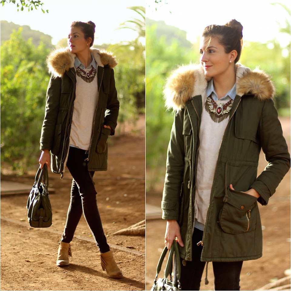 Parka so šnúrkou vo výške pása pre typ H ktoré-kabát-parka-na mieru-postava-typ-h-veľké tašky