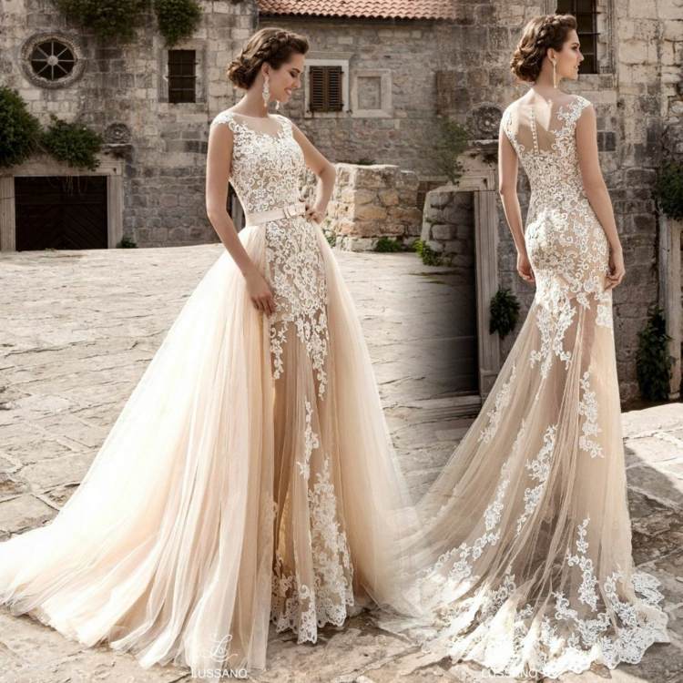 Ktoré svadobné šaty, ktoré postava vintage svadobné šaty čipky detaily svadobná móda